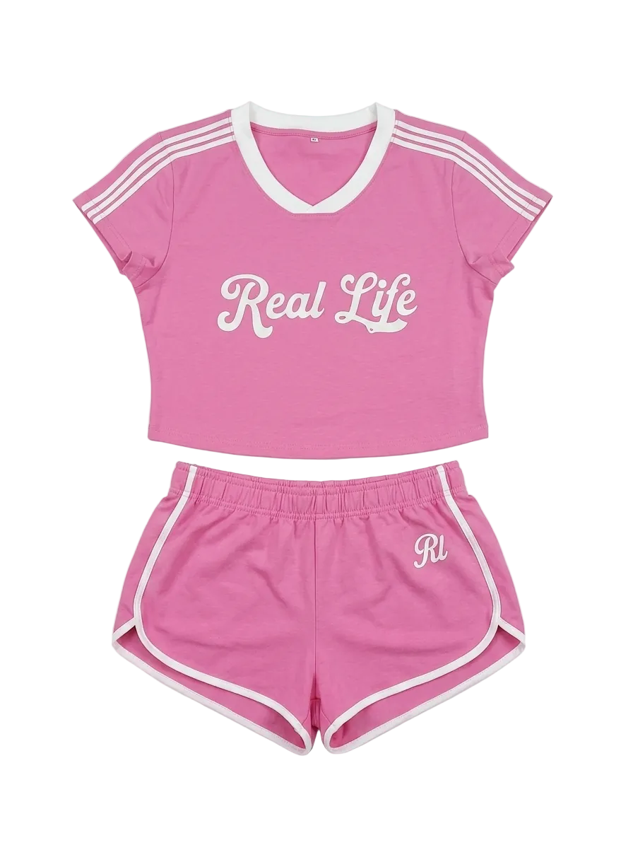Pink Women's 2 Piece Set